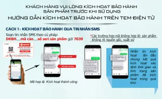 Tem bảo hành điện tử - Nhanh chóng - Tiện lợi - An toàn