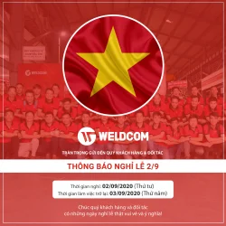 Weldcom thông báo lịch nghỉ lễ 2/9