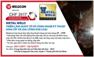 Weldcom tham dự triển lãm Metal Weld 2017 với hệ thống thiết bị và giải pháp gia công kim loại hiện đại