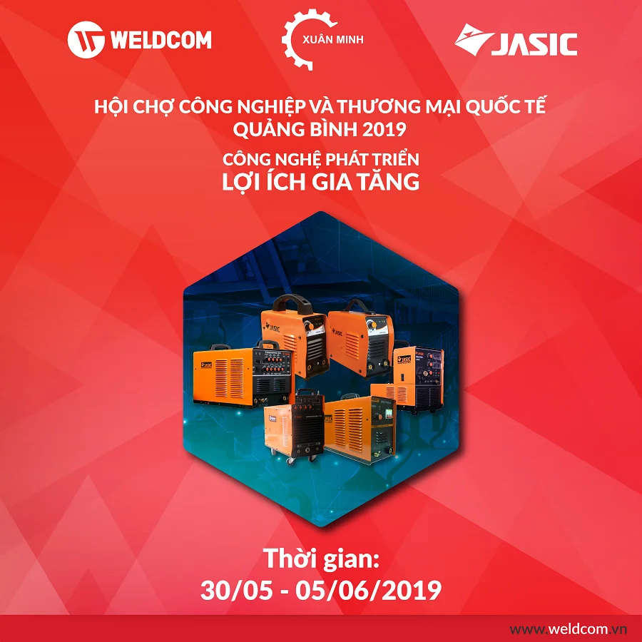 Weldcom cùng công ty Xuân Minh gia tăng cơ hội hợp tác tại Hội chợ Công nghiệp và Thương mại quốc tế Quảng Bình 2019