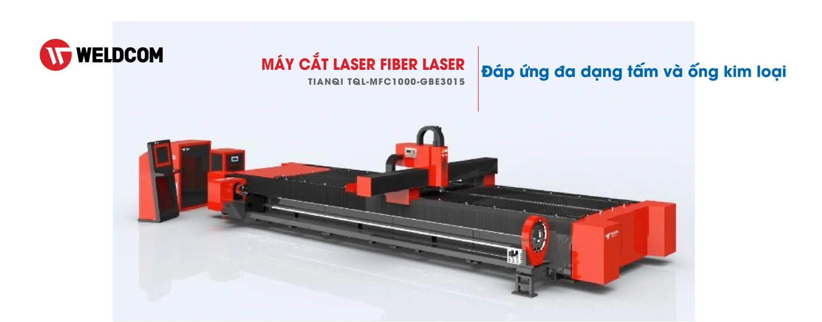 Máy cắt laser sợi quang Fiber Laser Tianqi TQL-MFC1000-GBE3015