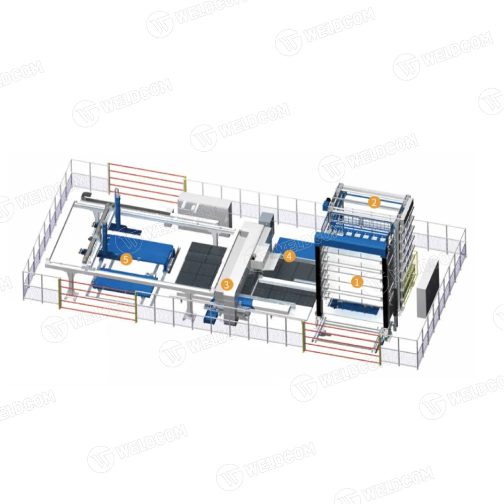 3 in 1 CNC punching and automatic billet unloading
