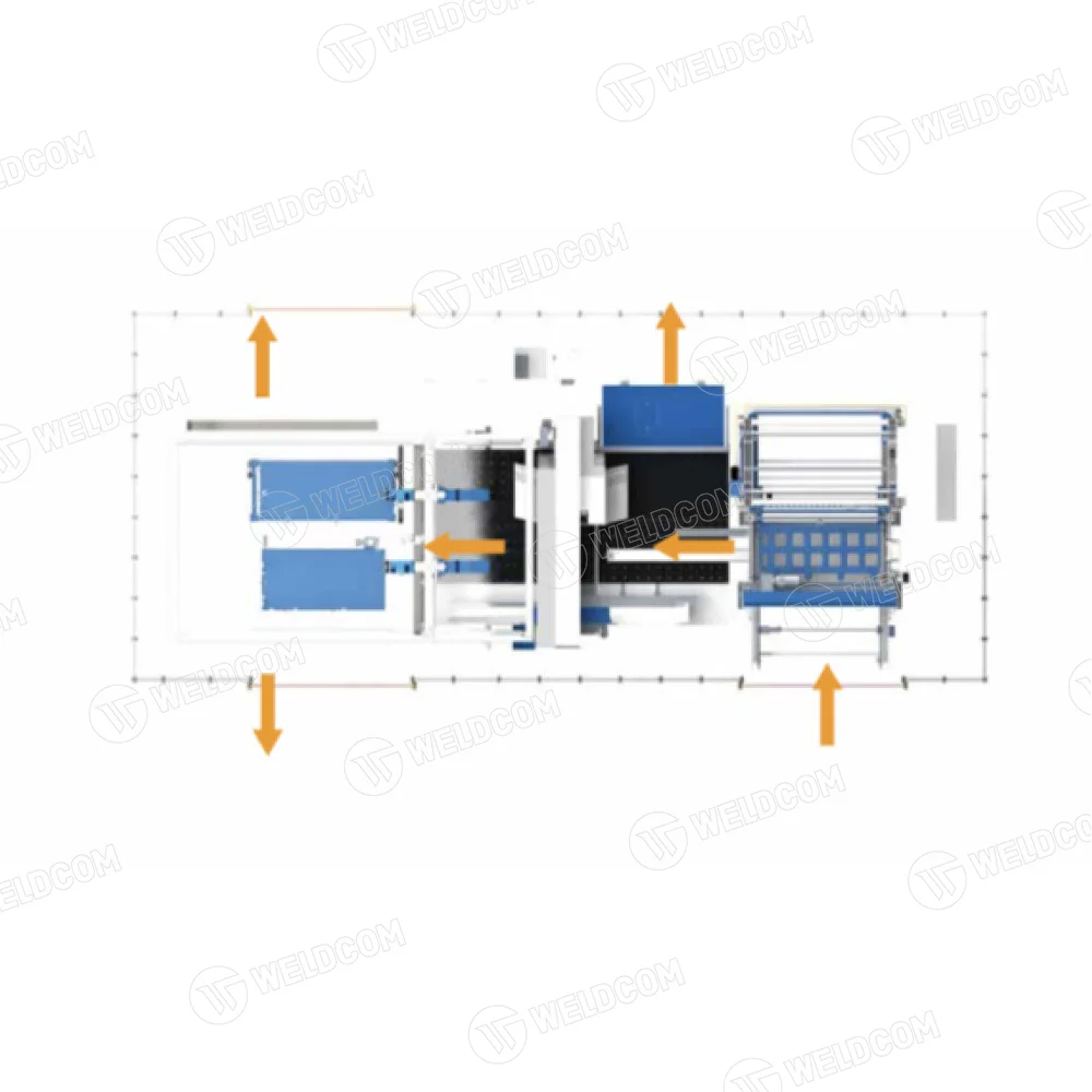 3 in 1 CNC punching and automatic billet unloading