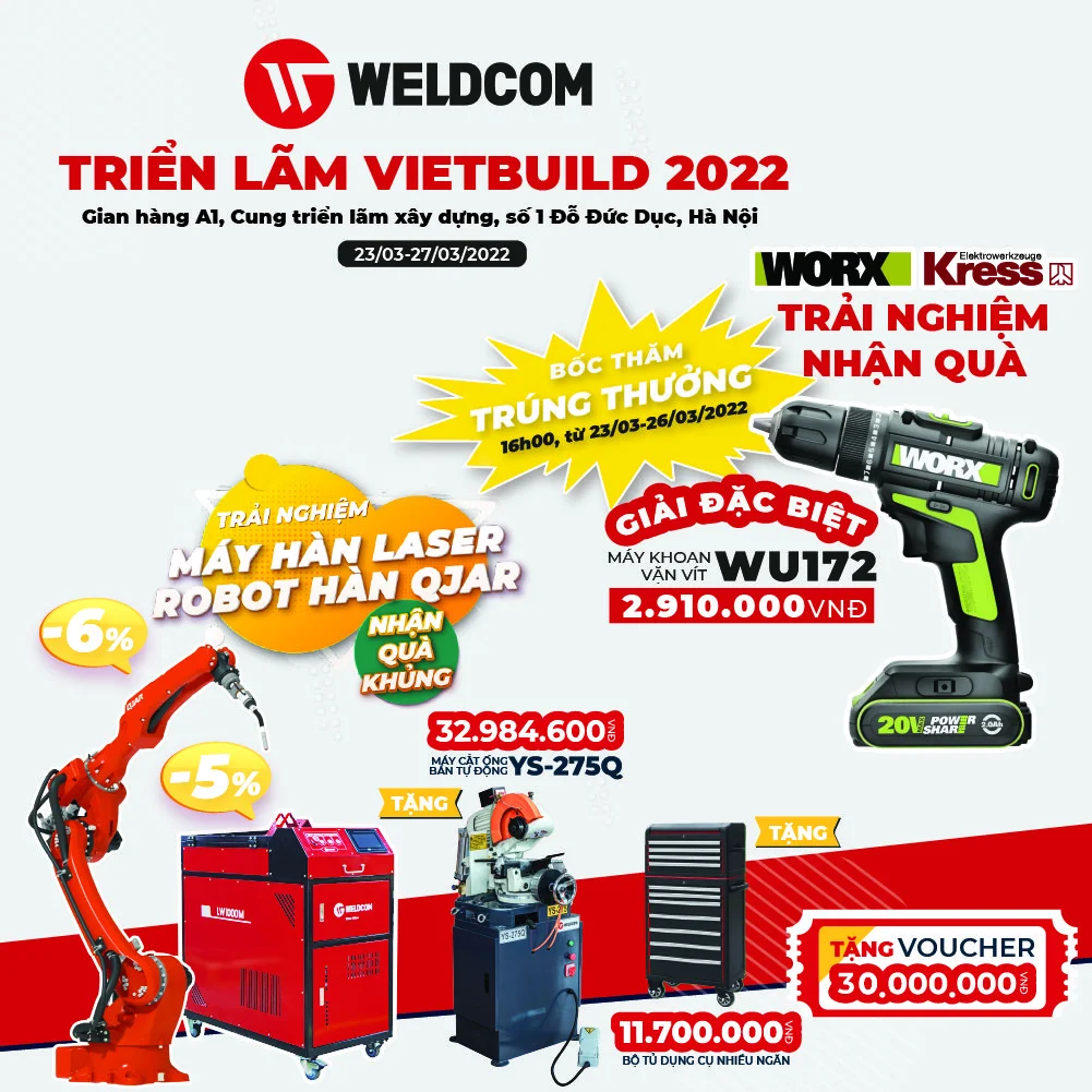 WELDCOM GÓP MẶT TẠI TRIỂN LÃM VIETBUILD 2022