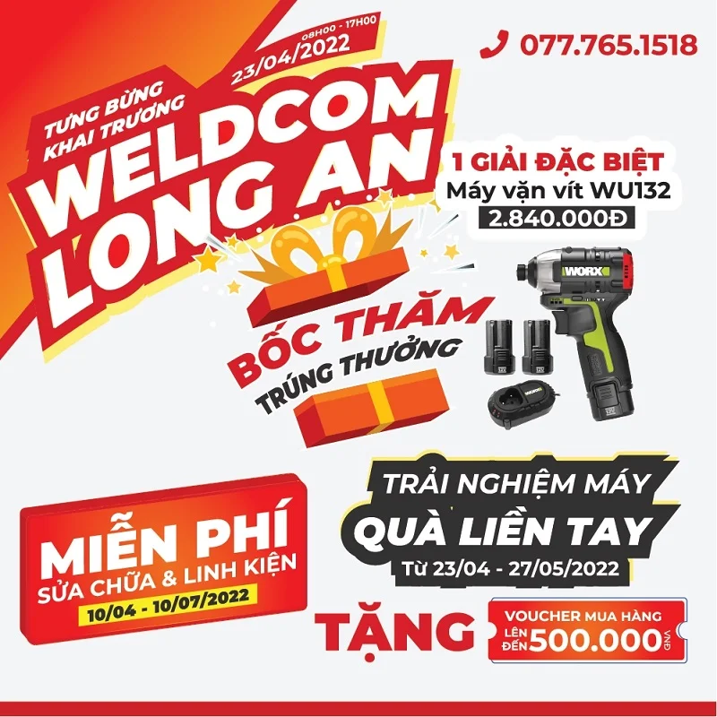 WELDCOM KHAI TRƯƠNG ĐIỂM BÁN ĐẦU TIÊN TẠI ĐỒNG BẰNG SÔNG CỬU LONG