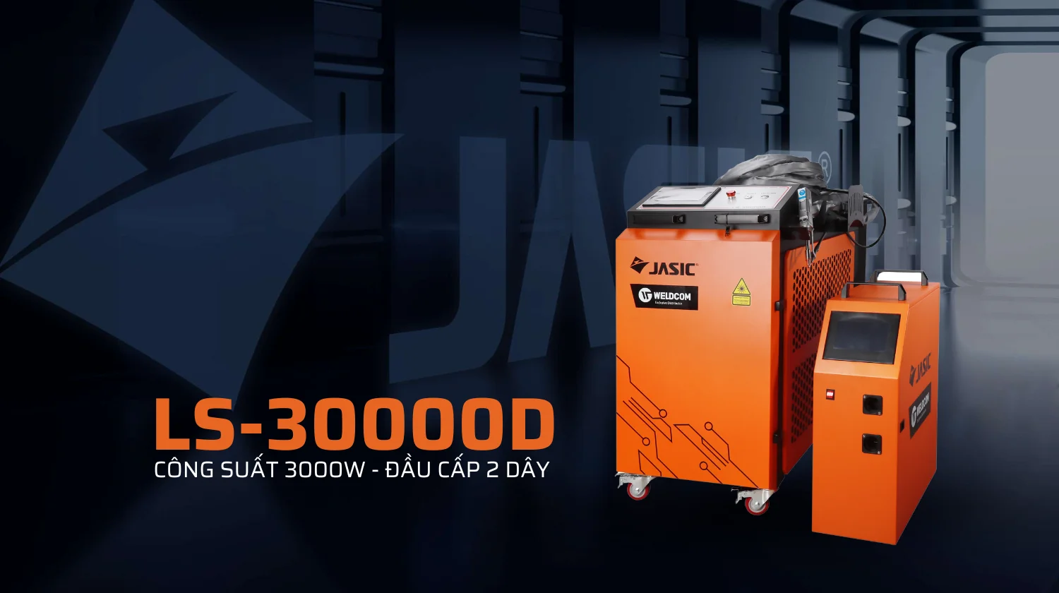 JASIC RA MẮT MÁY HÀN LASER CÔNG SUẤT 3KW TÍCH HỢP ĐẦU CẤP 2 DÂY