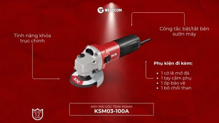 Máy mài góc 710W 100mm KSM03-100A (công tắc cạnh) – DCK