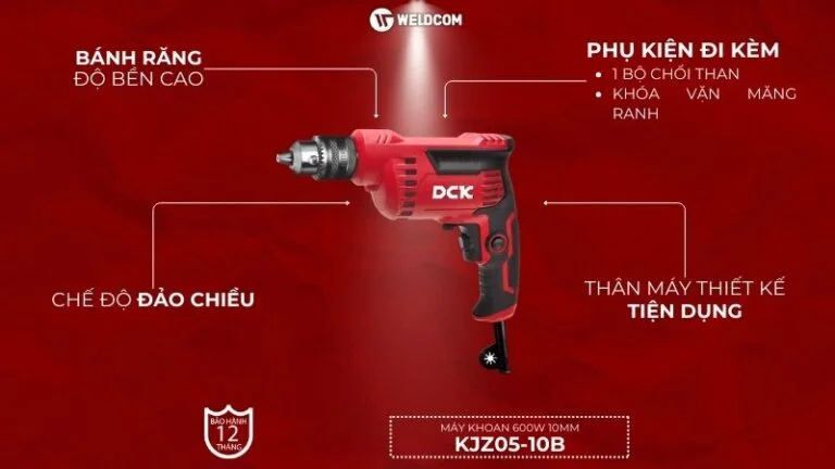 Máy khoan 600W 10mm KJZ05-10B - DCK