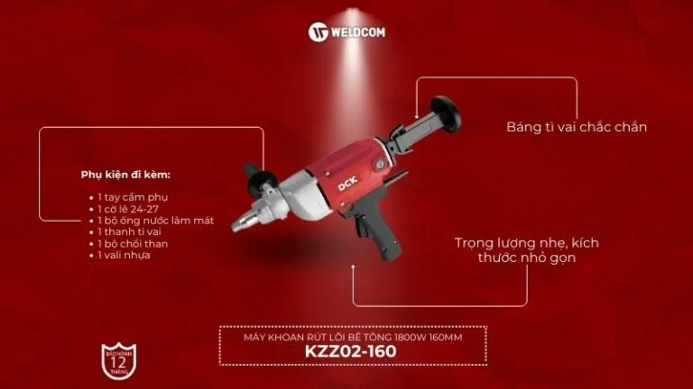 Máy khoan rút lõi bê tông DCK KZZ02-160
