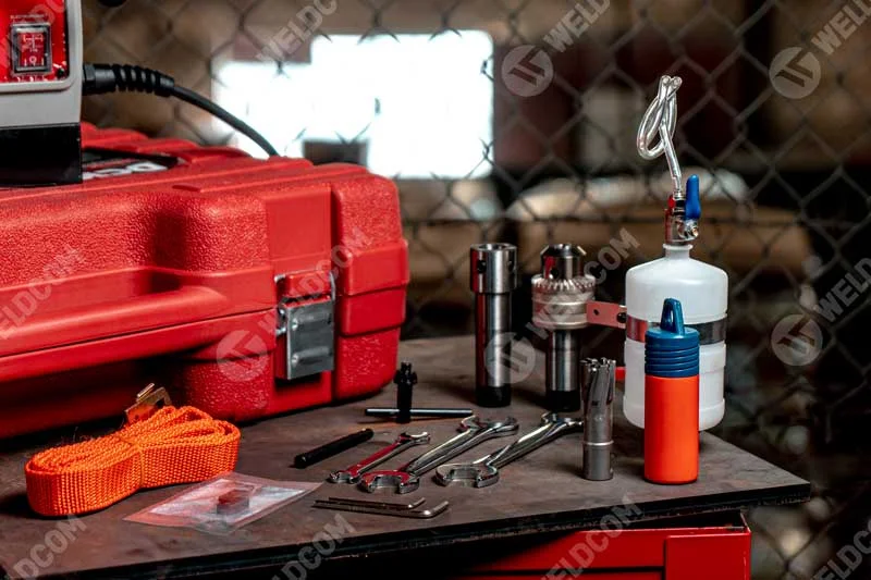 Phụ kiện đi kèm máy khoan từ DCK KJC02-30