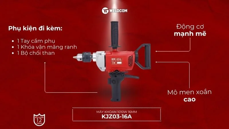 Máy khoan 1010W 16mm KJZ03-16A - DCK
