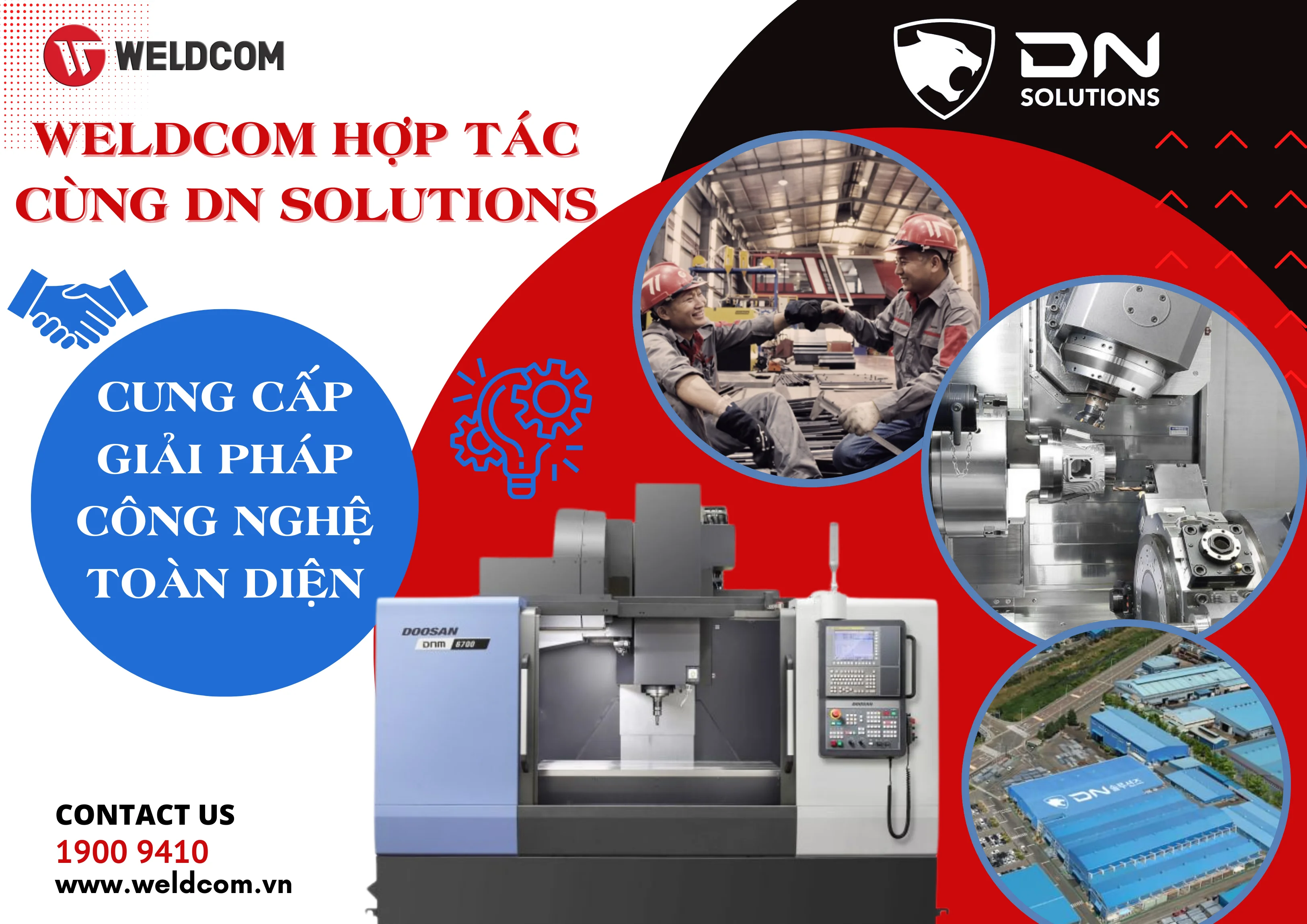 Weldcom Hợp Tác DN Solutions Mang Đến Giải Pháp Toàn Diện Cho Ngành Gia Công Cơ Khí Chính Xác