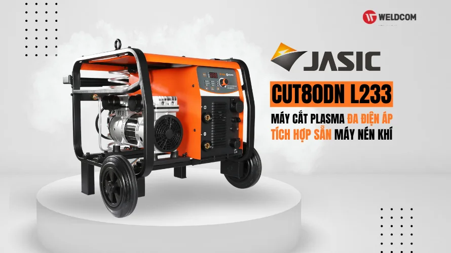 MÁY CẮT PLASMA ĐA ĐIỆN ÁP TÍCH HỢP NÉN KHÍ JASIC CUT80DN L233