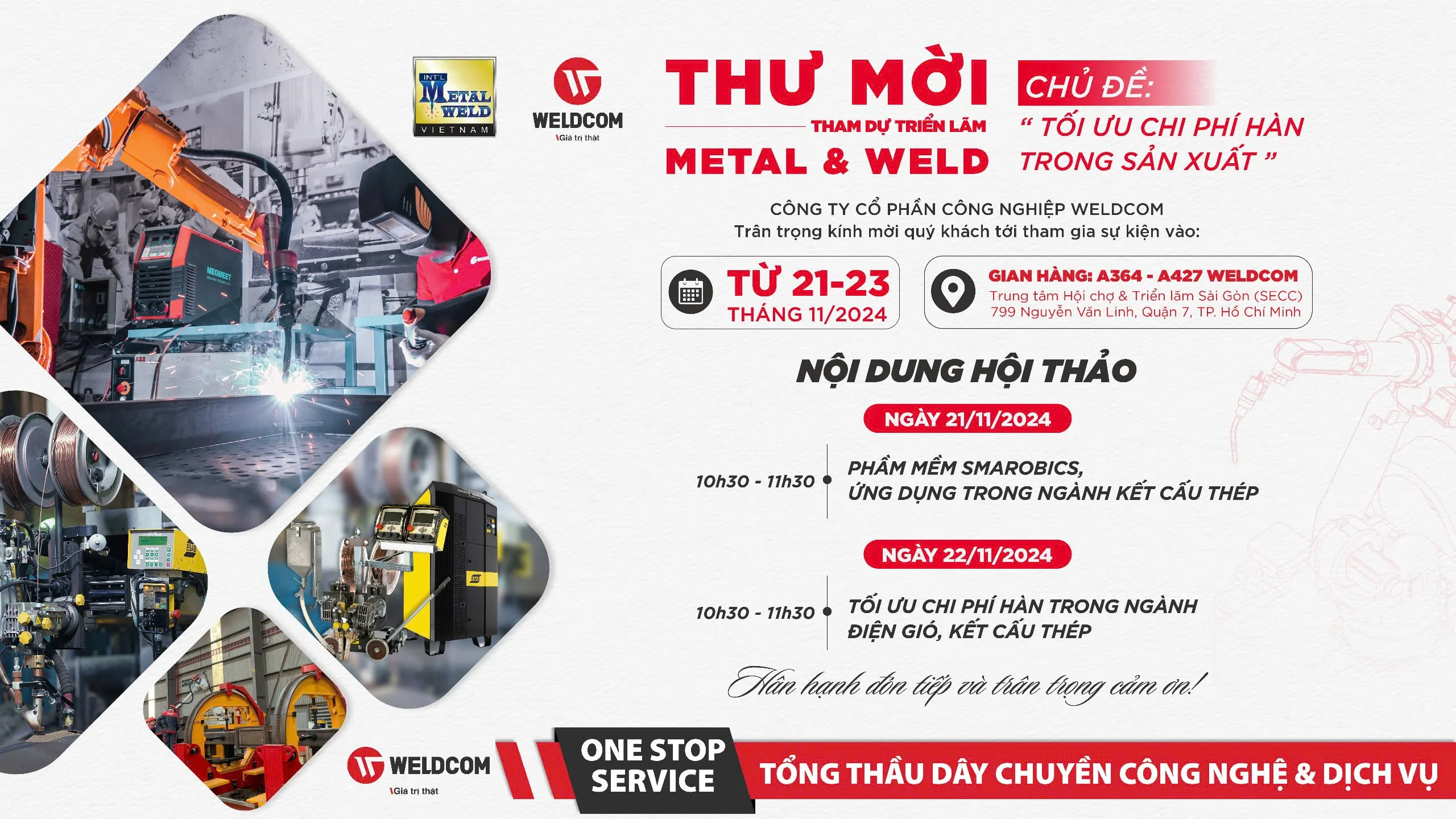 WELDCOM BÙNG NỔ CÔNG NGHỆ TẠI METAL&WELD 2024
