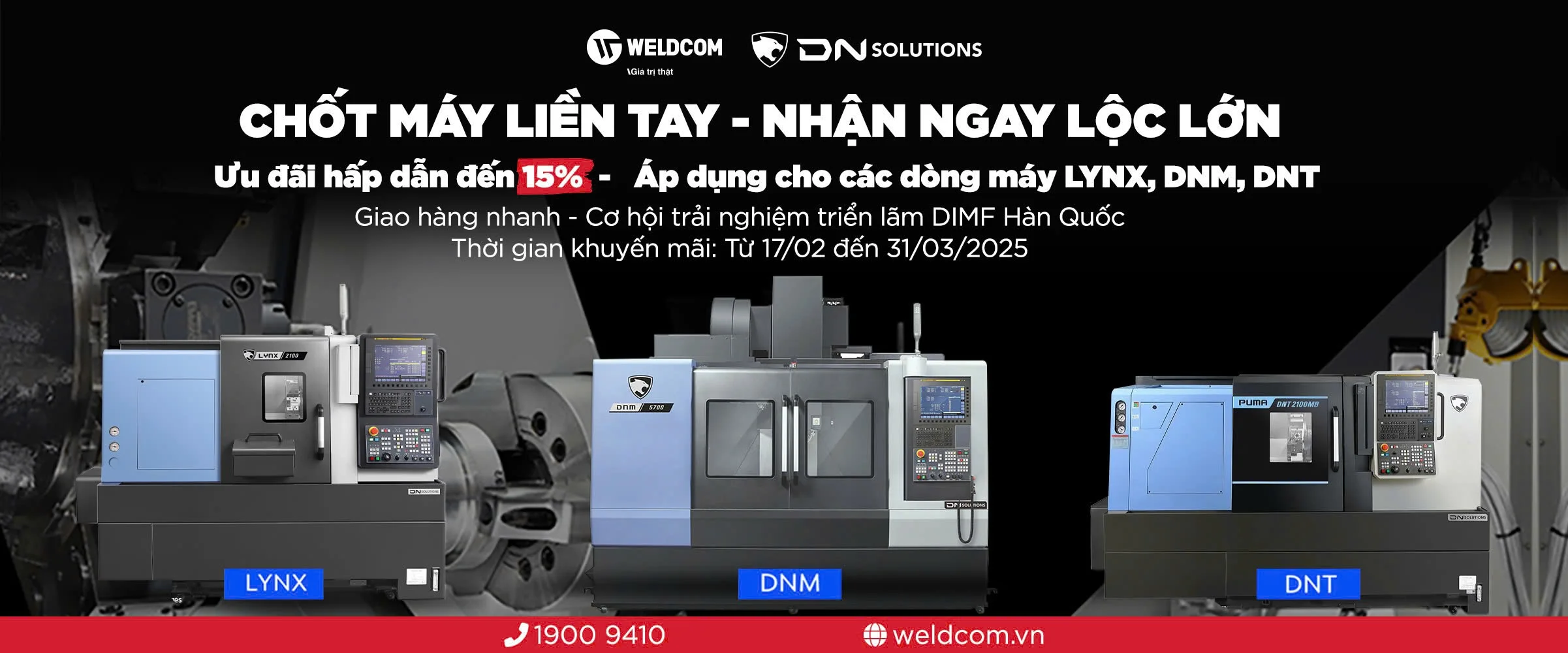 KHUYẾN MÃI ĐẶC BIỆT HẤP DẪN: ƯU ĐÃI LÊN ĐẾN 15% KHI MUA MÁY DNS