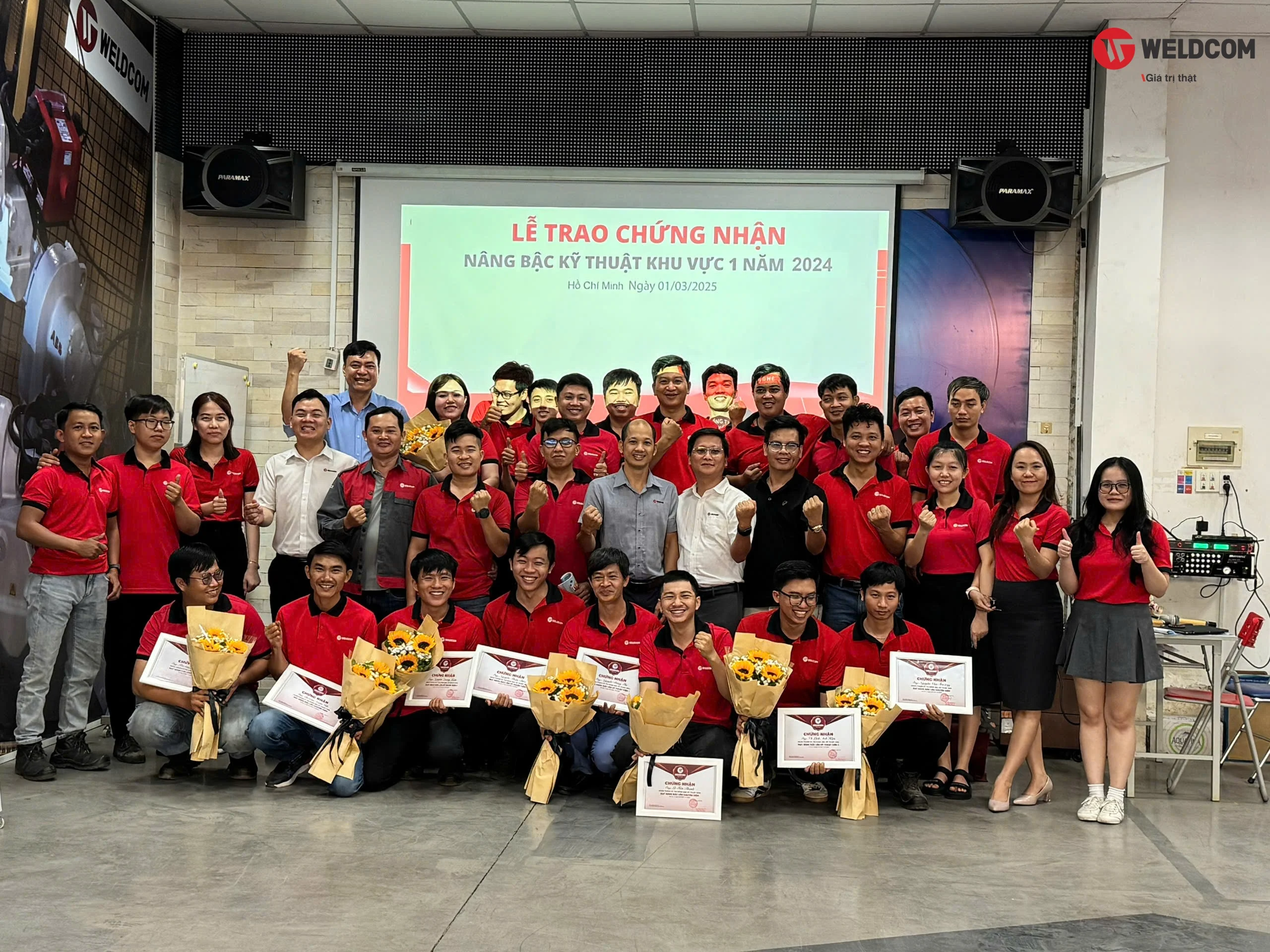 WELDCOM VINH DANH NHỮNG KỸ THUẬT VIÊN XUẤT SẮC TRONG KỲ THI NÂNG BẬC 2024