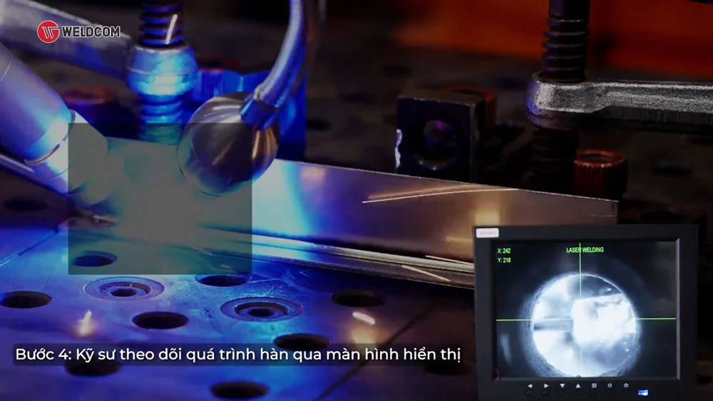 Hướng dẫn vận hành robot hàn: Bước 4
