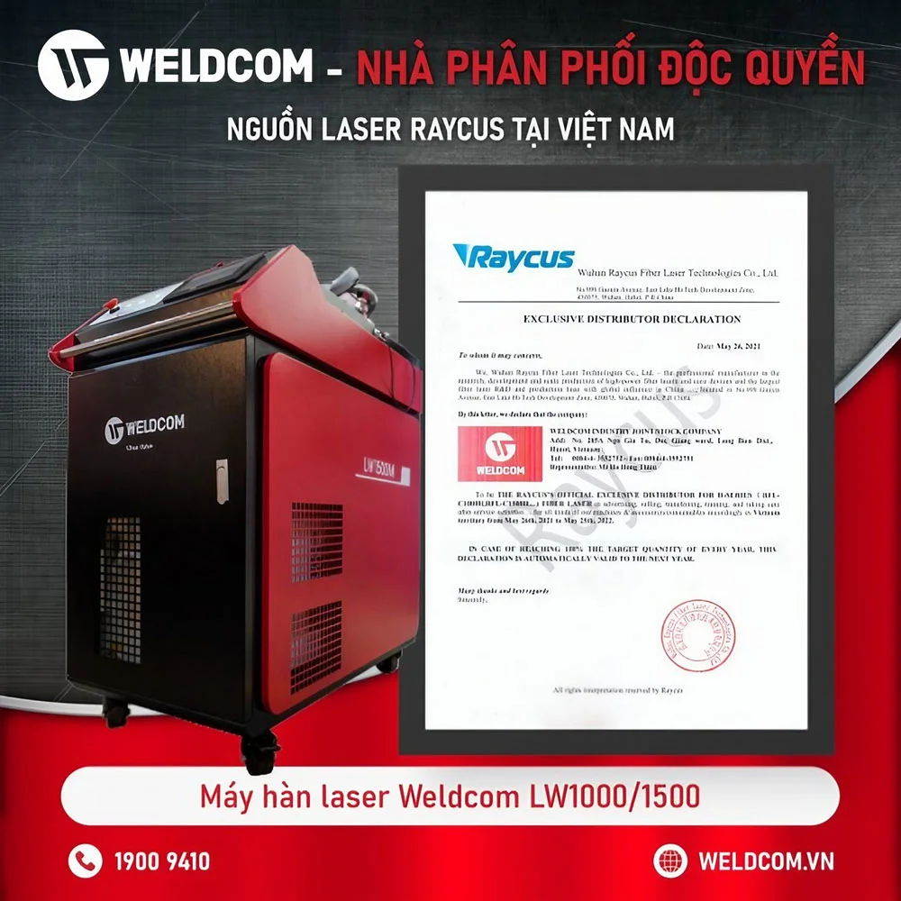 Cấu tạo máy hàn Laser Fiber Weldcom: Nguồn hàn