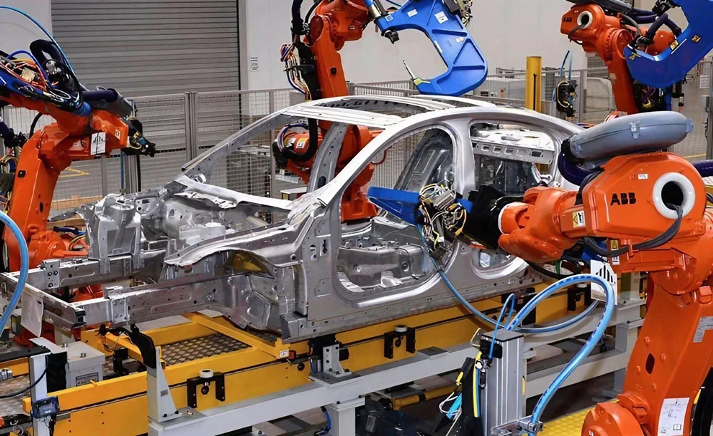 Applications of industrial robots in the automotive industry