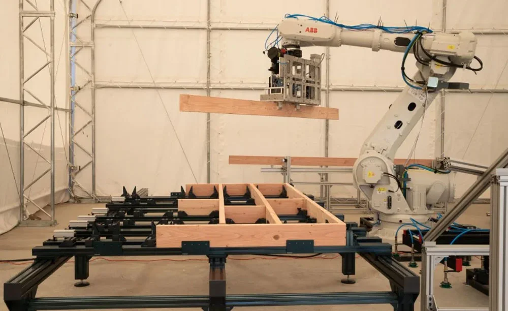 Robot gắp gỗ