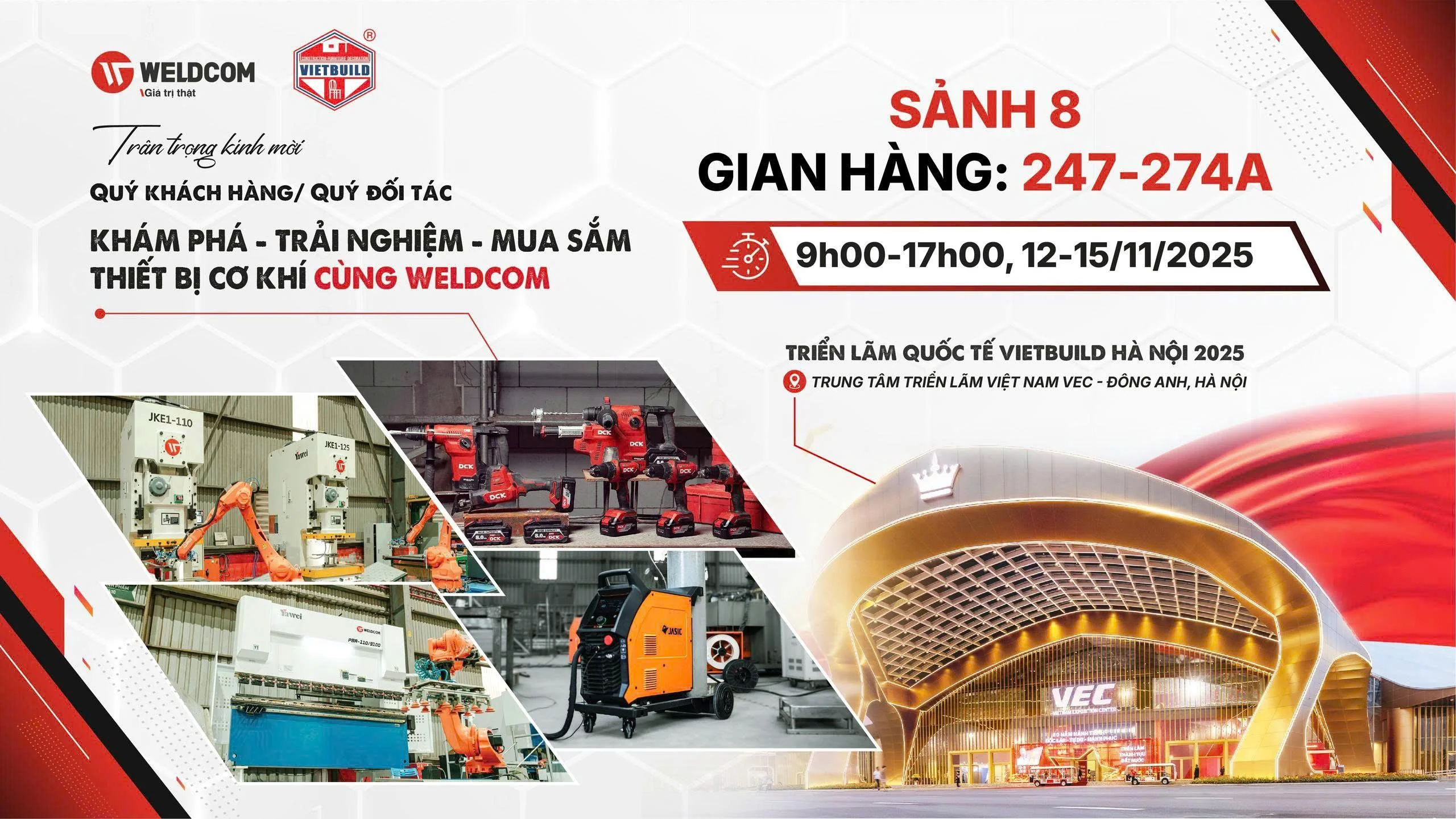 KHÁM PHÁ GIẢI PHÁP – TRẢI NGHIỆM CÔNG NGHỆ TẠI GIAN HÀNG WELDCOM – VIETBUILD HÀ NỘI 2025