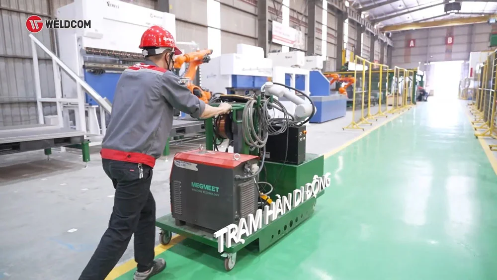 Cấu tạo của cobot hàn: Trạm cobot