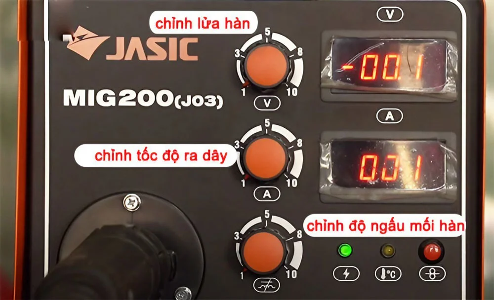 Hướng dẫn chỉnh máy hàn MIG