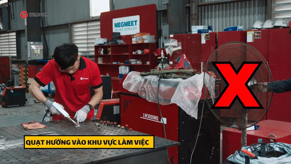 Quy chuẩn về môi trường làm việc khi sử dụng máy hàn Jasic