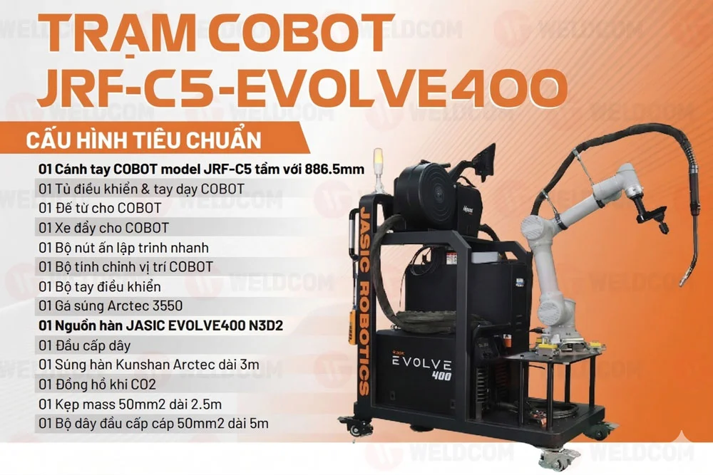 Cấu hình chuẩn của trạm cobot gồm những gì?