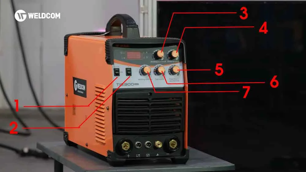 Cấu tạo máy hàn TIG nhôm điều khiển