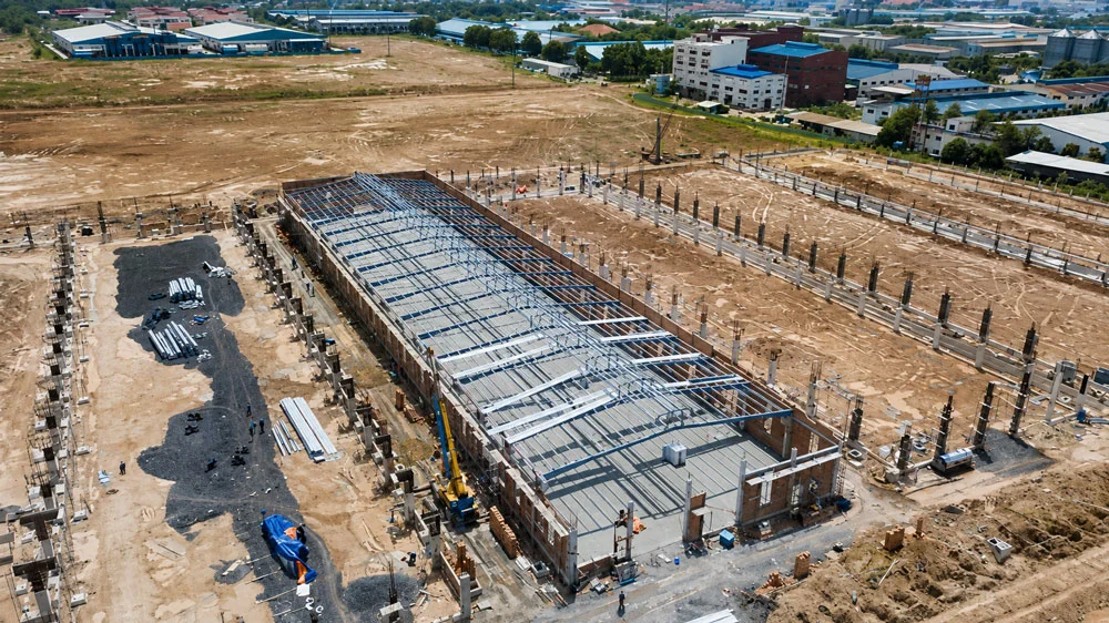 Quy trình sản xuất và lắp dựng kết cấu thép tiền chế