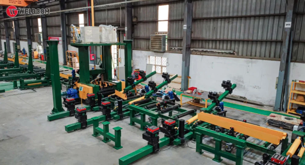 Dây chuyền tổ hợp – hàn – nắn dầm H
