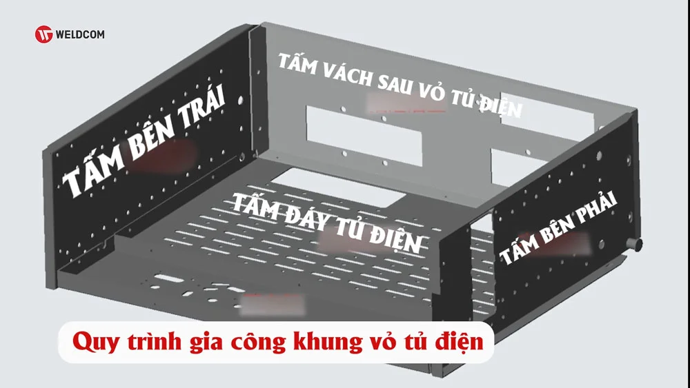 Quy trình sản xuất vỏ tủ điện: Bóc tách thành phần