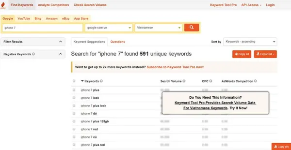 keywordtool