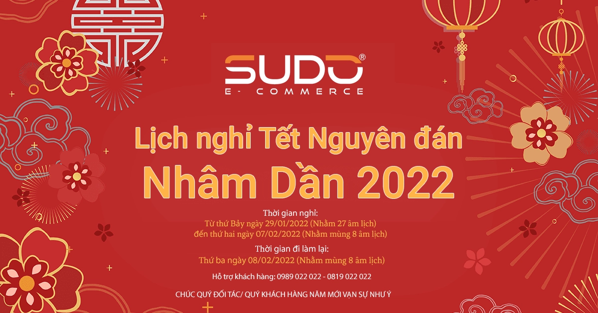 Thông báo lịch nghỉ Tết Nguyên Đán Nhâm Dần 2022
