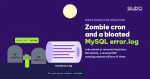 Cron jobs hitting a removed server and a bloated MySQL error.log