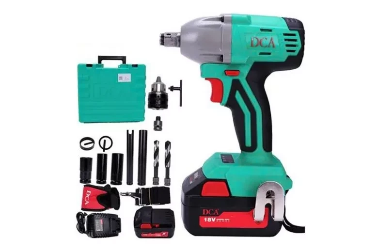 Máy siết bu lông dùng pin DCA adpb02-18ek 18v/4.0ahx2/5.0ahx2 tạo ấn tượng với thiết kế bên ngoài bắt mắt