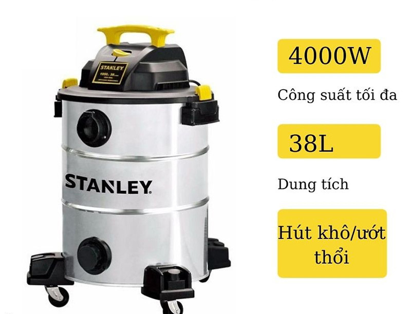 Mua máy hút bụi 3 chức năng Khô/Ướt/Thổi Stanley SL19156 chính hãng tại Super MRO