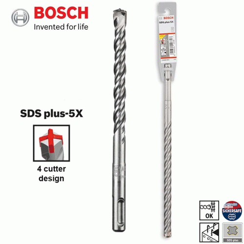 Bosch Tartozékok - SDS Plus-5 kőműves fúrókészlet, 10x265 mm, 10 db