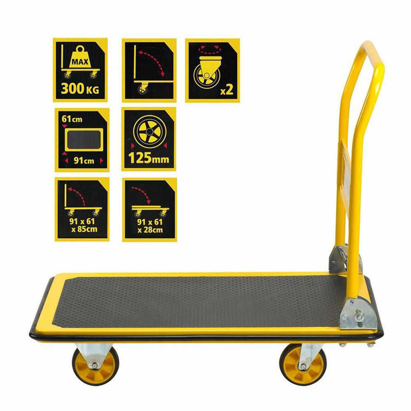 Xe đẩy hàng 4 bánh Stanley PC528 có tải trọng lên đến 300kg