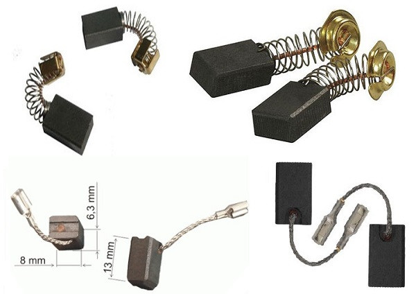 Chổi than máy khoan là một bộ phận nằm bên trong động cơ của máy khoan cầm tay