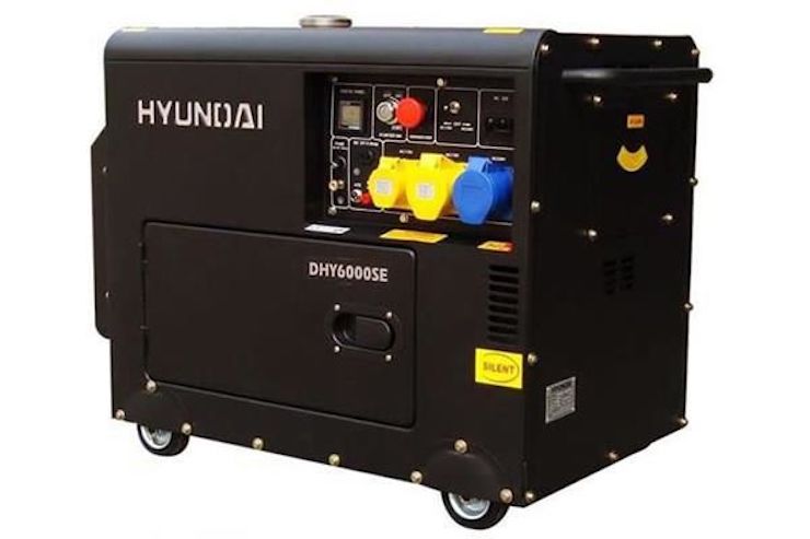 Cùng công suất, nhưng máy phát điện chạy dầu diesel Hyundai nặng đến 160kg