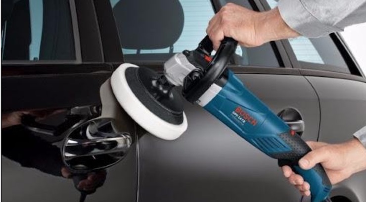 Máy đánh bóng cầm tay Bosch sử dụng để phá xước cực cao
