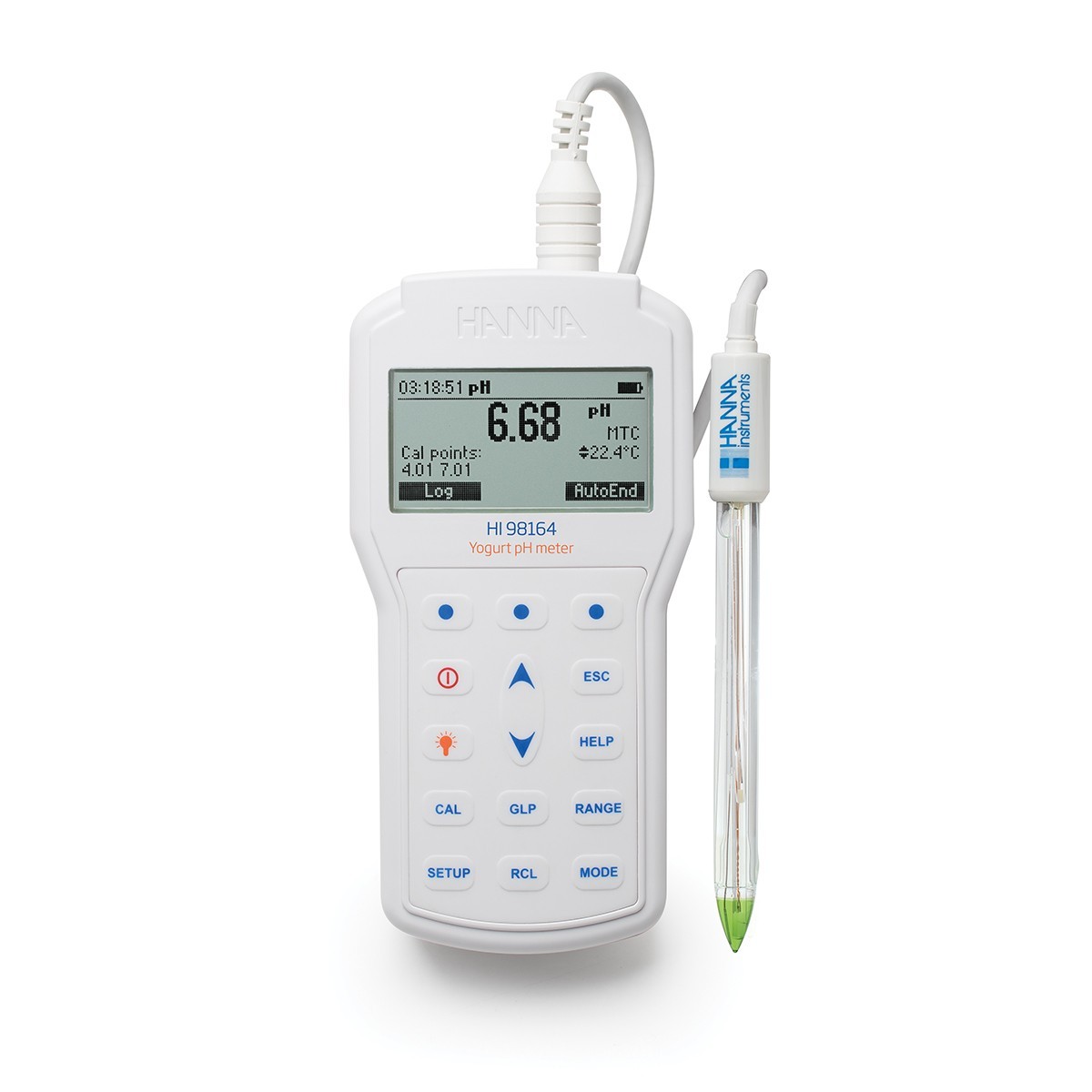 Máy Đo pH/Nhiệt Độ Trong Sữa Chua HI98164 Hanna