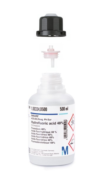 Hydrofluoric acid 48% for analysis EMSURE® ACS,ISO,Reag. Ph Eur 1000ml