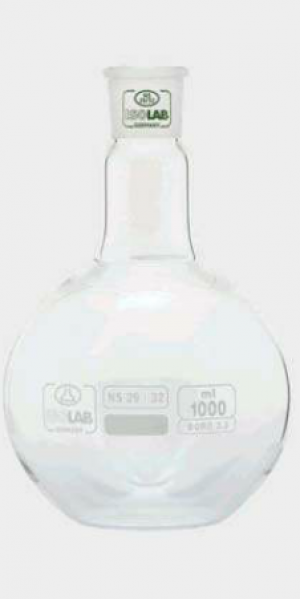 Bình cầu đáy bằng 500ml - Isolab-Đức