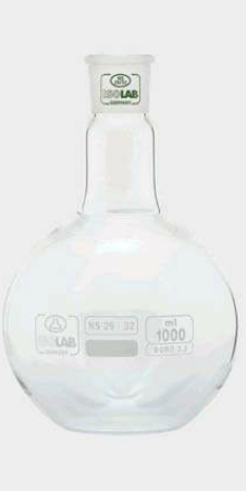 Bình cầu đáy bằng 500ml - Isolab-Đức