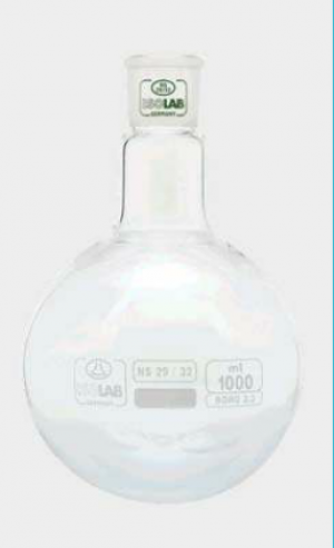 Bình cầu đáy tròn 1000ml,  Isolab Đức