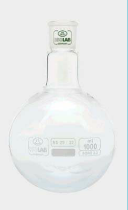 Bình cầu đáy tròn 1000ml,  Isolab Đức