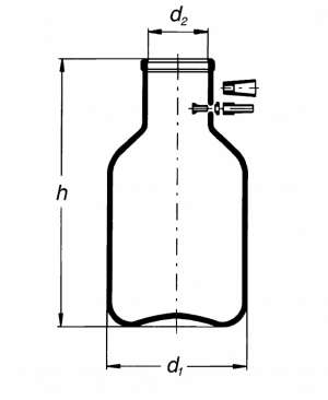 Bình chịu nhiệt có vòi 10000ml Simax
